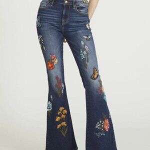 Free People Driftwood Farrah Butterfly Jeans Size 28